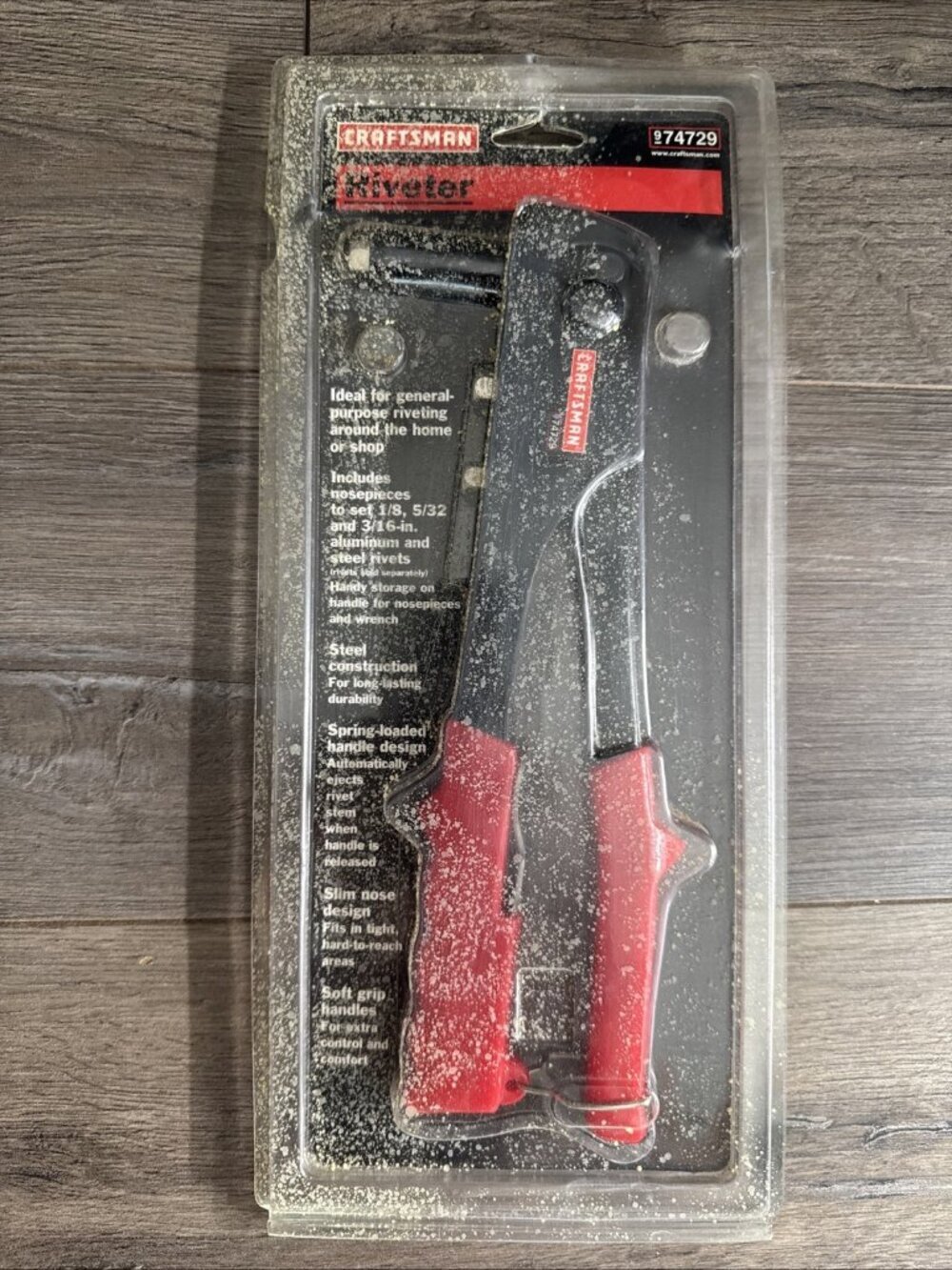 Vintage Craftsman 9-74729 Riveter Rivet Riveting Hand Tool in Damaged Packaging